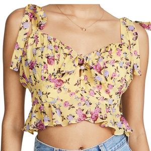 For Love and Lemons yellow top